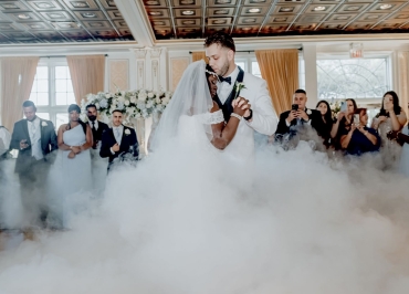 first dance with fog covering ground