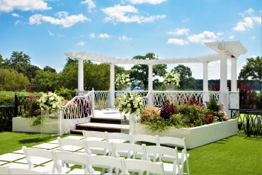 outside terrace for ceremony