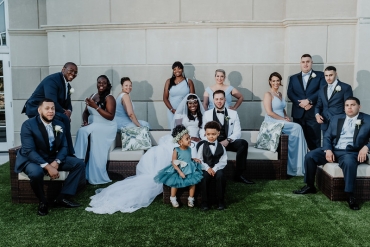 wedding party terrace